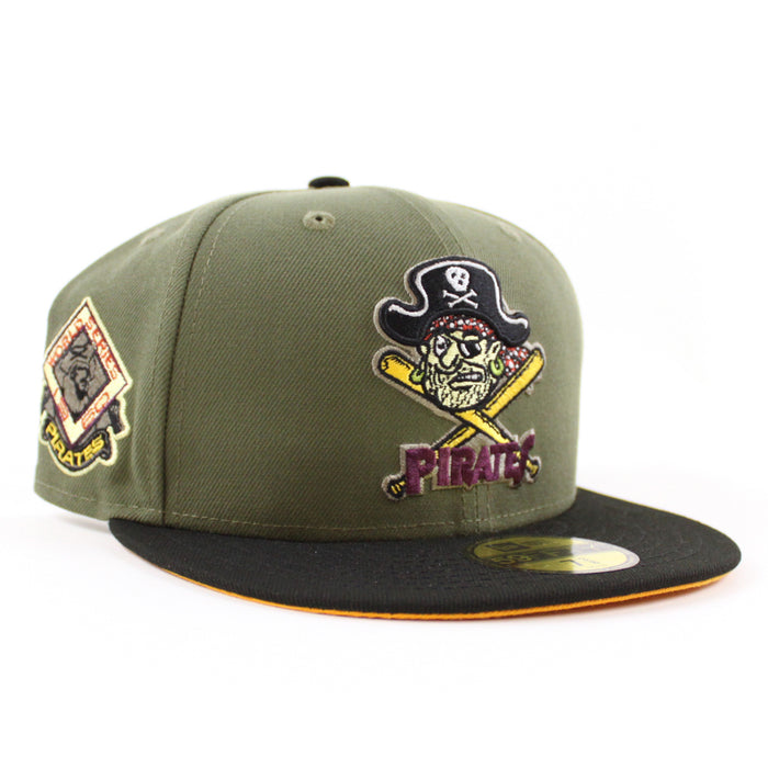 Pittsburgh Pirates 60  World Series 59Fifty New Era Fitted Hat (New Olive Black Gold Under Brim)