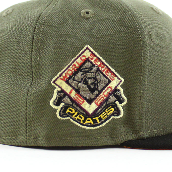 Pittsburgh Pirates 60  World Series 59Fifty New Era Fitted Hat (New Olive Black Gold Under Brim)