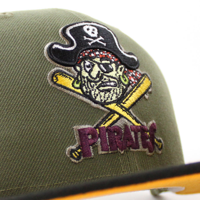 Pittsburgh Pirates 60  World Series 59Fifty New Era Fitted Hat (New Olive Black Gold Under Brim)
