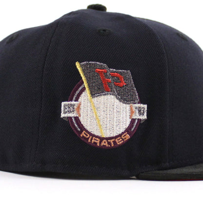 Pittsburgh Pirates EST 1887 59Fifty New Era Fitted Hat (Navy Corduroy Scarlet Red Under Brim)