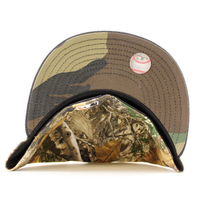 Pittsburgh Pirates Pirates Patch 59Fifty New Era Fitted Hats (RealTree Black WoodLand CamoUnder Brim)