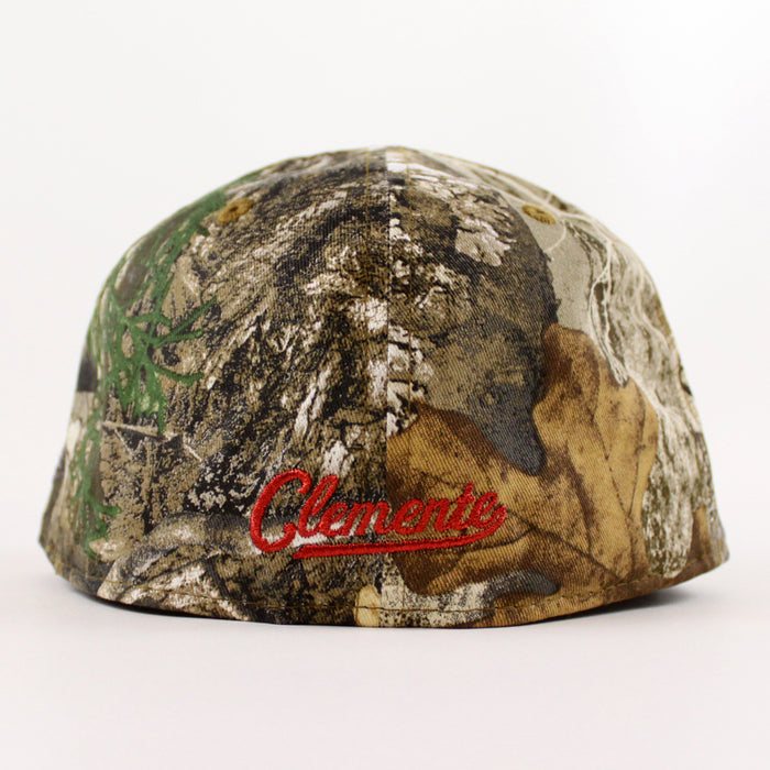 Pittsburgh Pirates ROBERTO CLEMENTE 21 Nations Patch New Era 59Fifty Fitted Hat (RealTree Black Gray Under Brim)