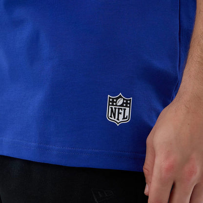 The Male model is wearing Pittsburgh Steelers NFL International Series Games Blue Oversized T-Shirt 5