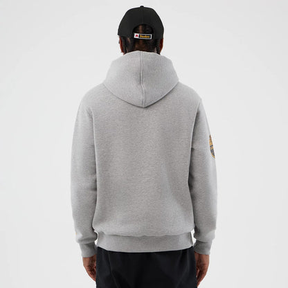 The Male model is wearing Pittsburgh Steelers NFL International Series Games Grey Pullover Hoodie 2