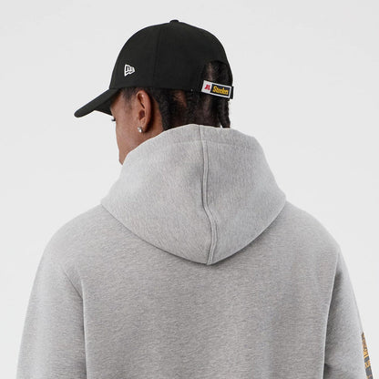 The Male model is wearing Pittsburgh Steelers NFL International Series Games Grey Pullover Hoodie 7