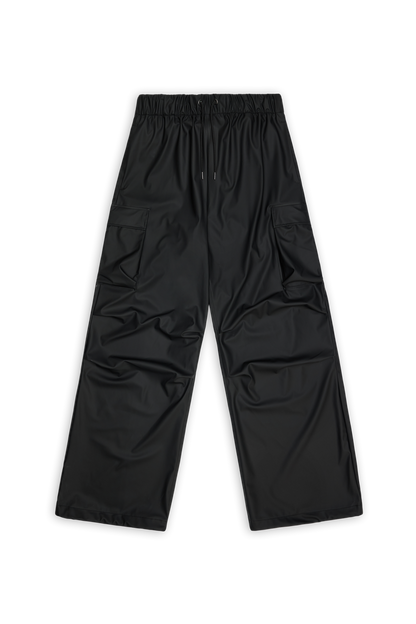 RAINS Pocket Rain Pants Wide Black Pants