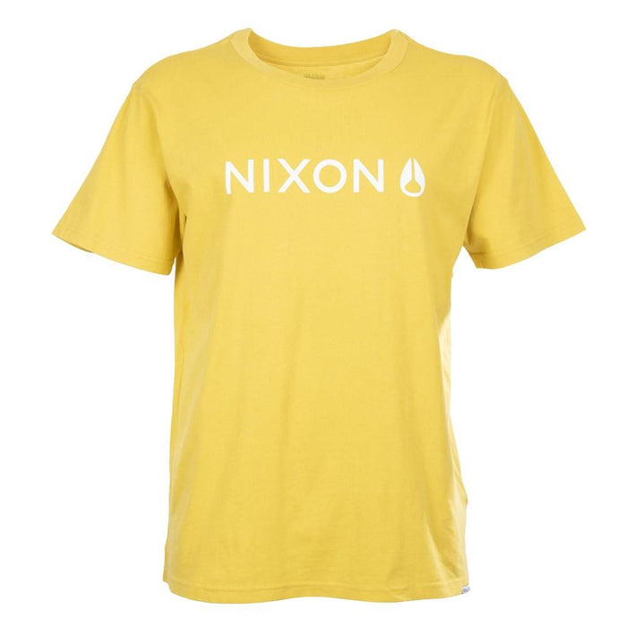 Polera Amarilla Logo Blanco Nixon