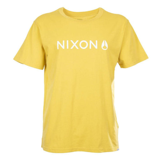 Polera Amarilla Logo Blanco Nixon
