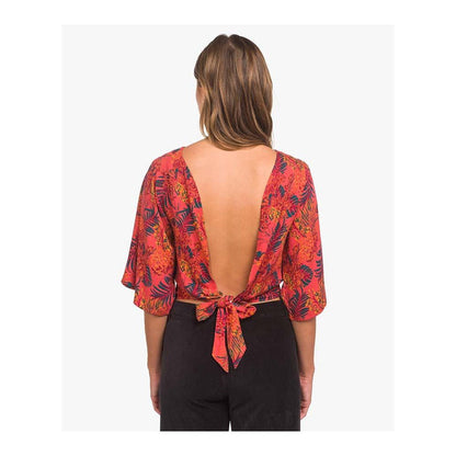 Polera Back Tie Party Top Botan Parade Hurley