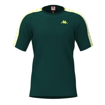 Polera Banda Coen Men Slim Green White Lime