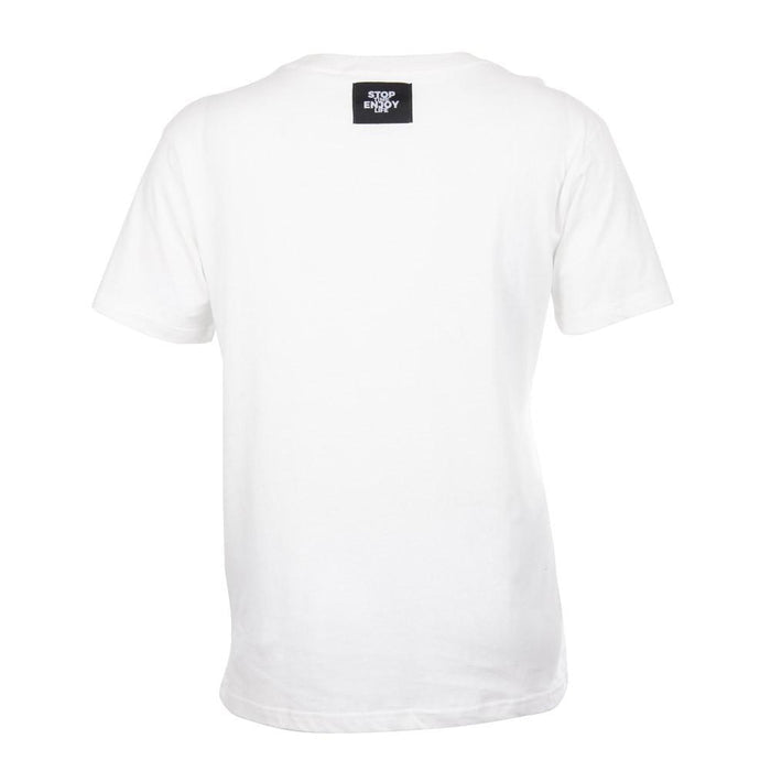 Polera Blanca Icono Negro Nixon
