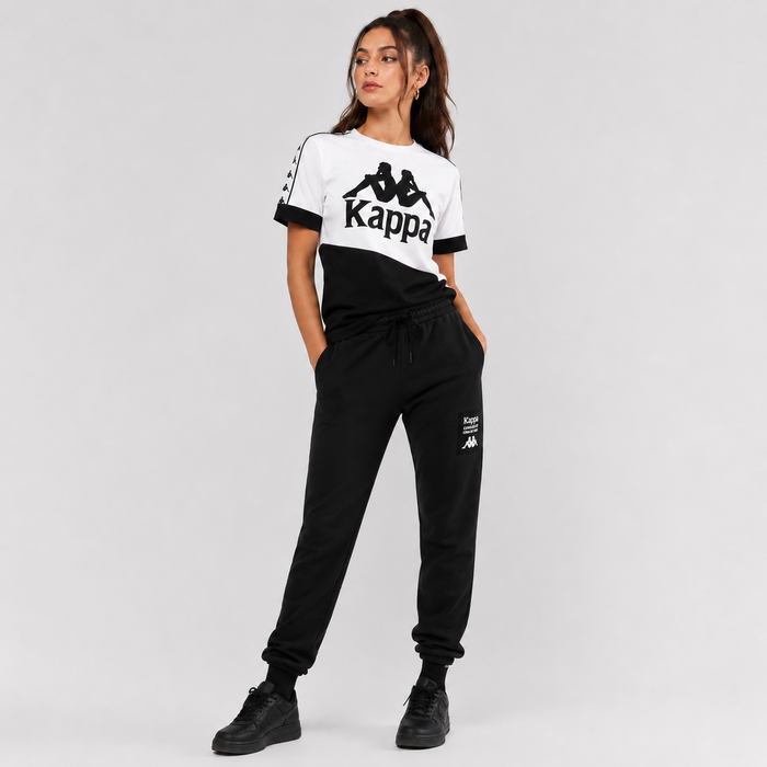 Polera Crop 222 Banda Balimnos Women White Black