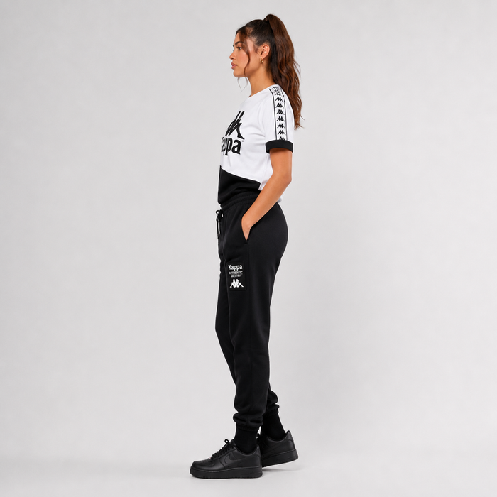 Polera Crop 222 Banda Balimnos Women White Black