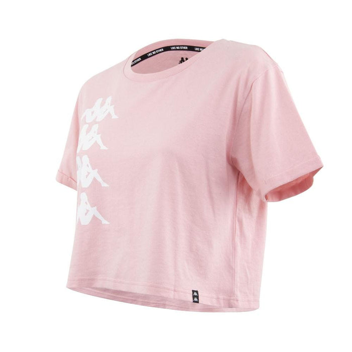 Polera Crop Top 2202 Women Rosado Blanco