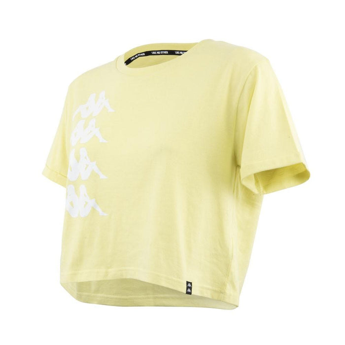 Polera Croptop 2202 Women Yellow White