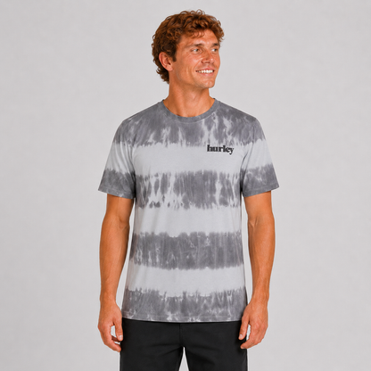 Polera Everyday Washed Tiedye Tealtint Grey Black Hurley