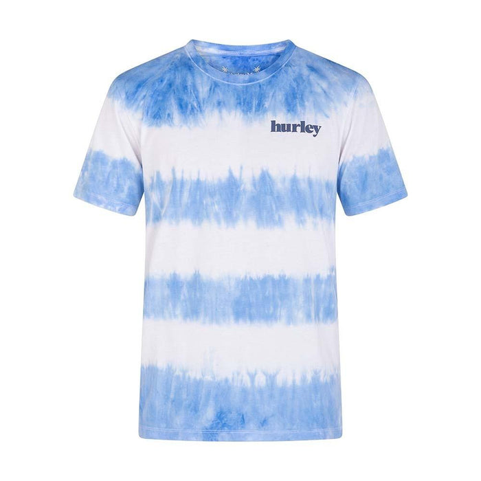 Polera Everyday Washed Tiedye Tealtint White Blue Hurley