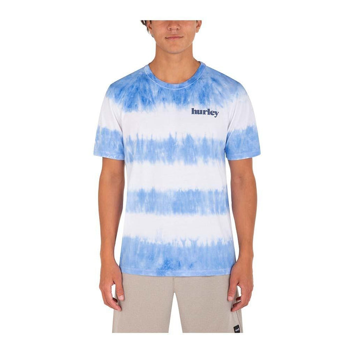 Polera Everyday Washed Tiedye Tealtint White Blue Hurley