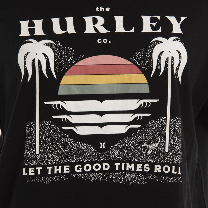 Polera Gooder Times Boyfriend Caviar Hurley