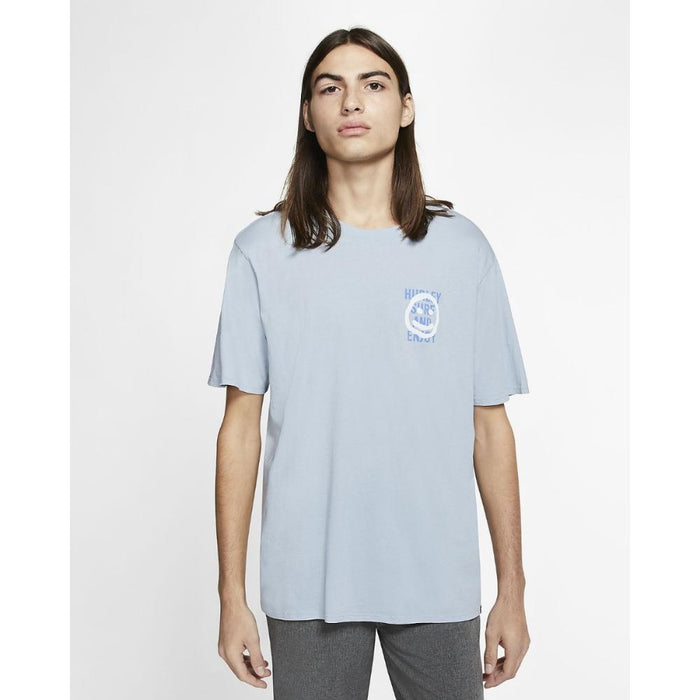 Polera M Bnz Smily Armory Blue Hurley
