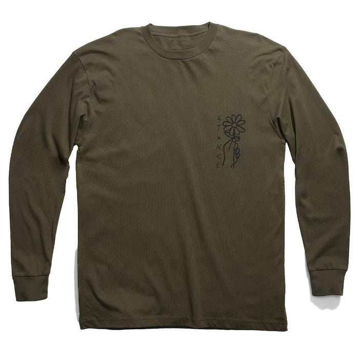 Polera Manga Larga Flower Power Army Stance