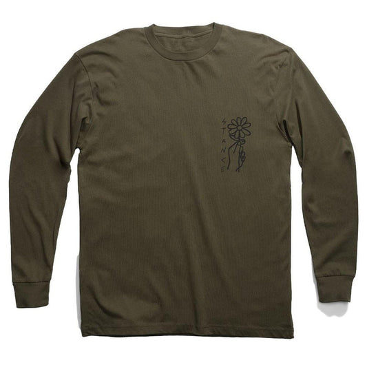 Polera Manga Larga Flower Power Army Stance