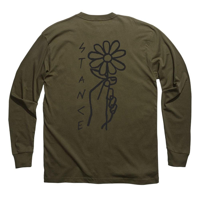 Polera Manga Larga Flower Power Army Stance
