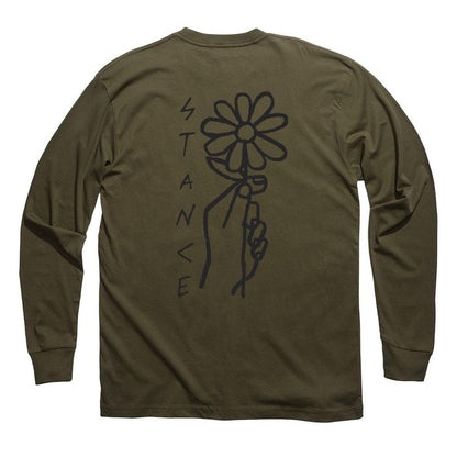 Polera Manga Larga Flower Power Army Stance