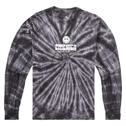 Polera Manga Larga Roll With Tiedye Black Emerica