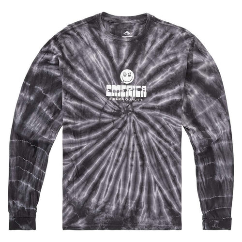 Polera Manga Larga Roll With Tiedye Black Emerica