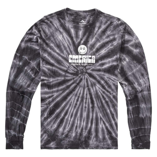 Polera Manga Larga Roll With Tiedye Black Emerica