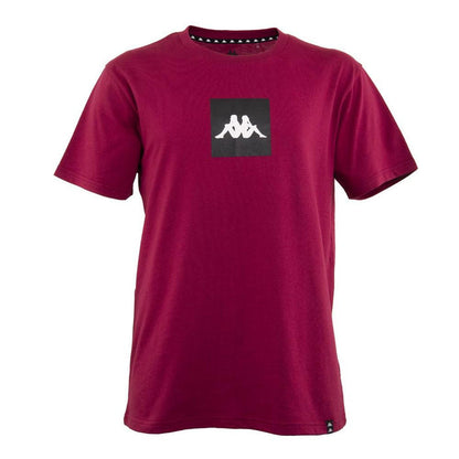 Polera Men 2213 Block Burgundy Black