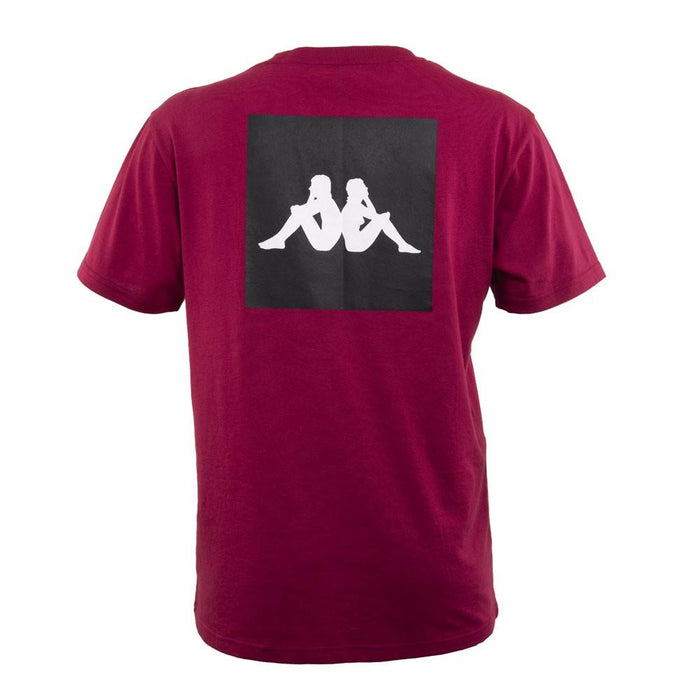 Polera Men 2213 Block Burgundy Black