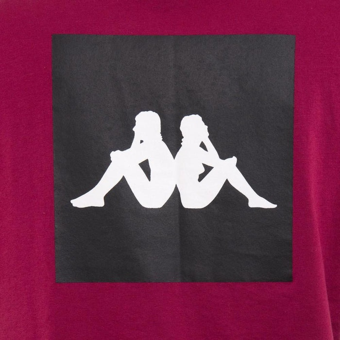 Polera Men 2213 Block Burgundy Black