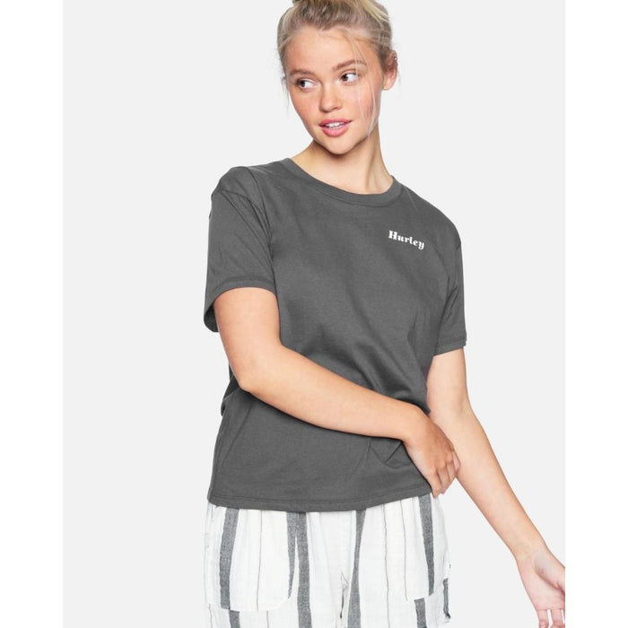 Polera Morro Perfect Girlfriend Crew Grey Hurley