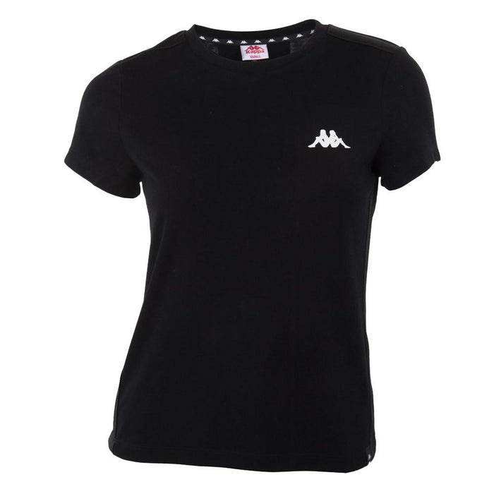 Polera Negra Franja Negra Back