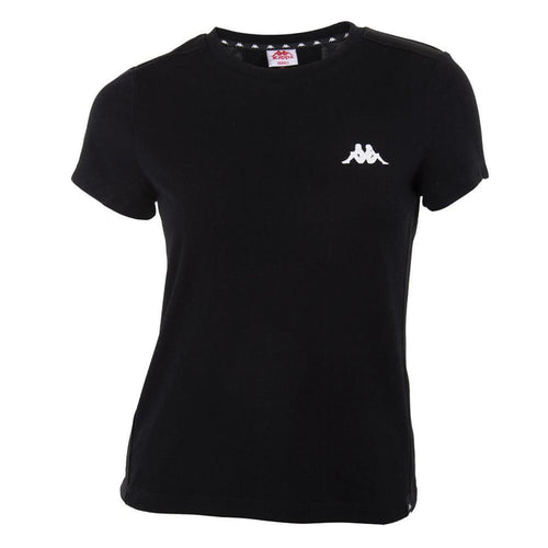 Polera Negra Franja Negra Back