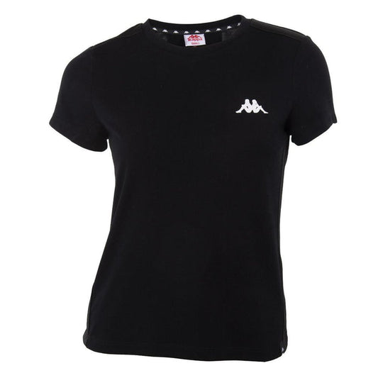Polera Negra Franja Negra Back