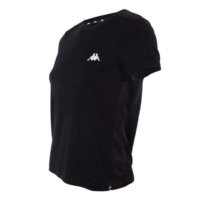 Polera Negra Franja Negra Back