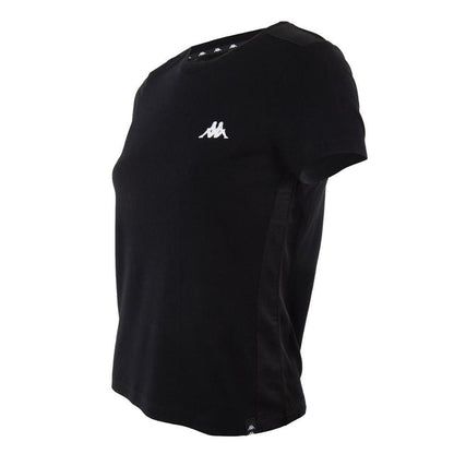 Polera Negra Franja Negra Back