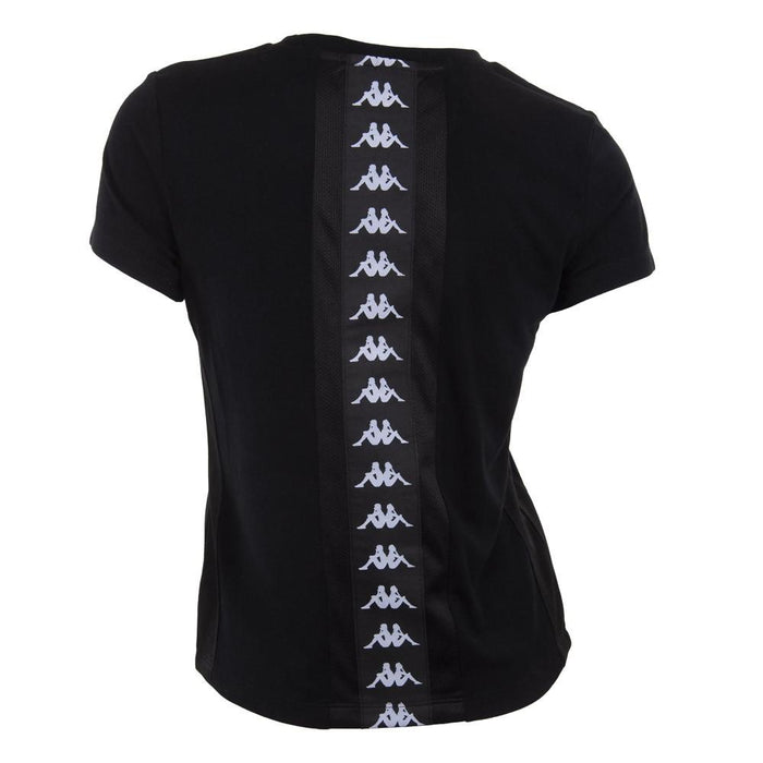 Polera Negra Franja Negra Back
