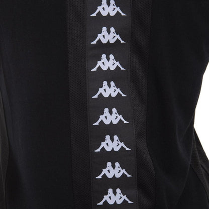 Polera Negra Franja Negra Back