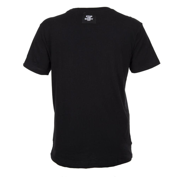 Polera Negra Icono Blanco Nixon