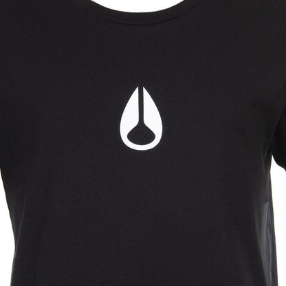 Polera Negra Icono Blanco Nixon