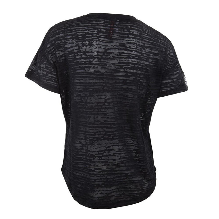 Polera Negra Logo Multicolor