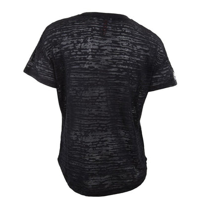 Polera Negra Logo Multicolor
