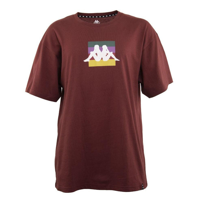 Polera Regular Men 2203 Multilogo Burdeo