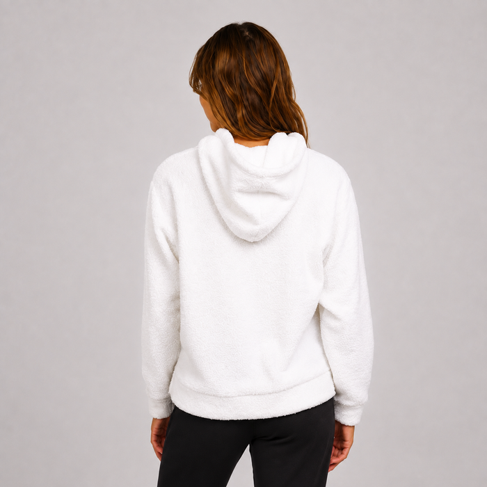 Poleron Teddy Sherpa Pullover Bright White Hurley