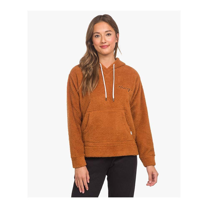 Poleron Teddy Sherpa Pullover Glazging Brown Hurley
