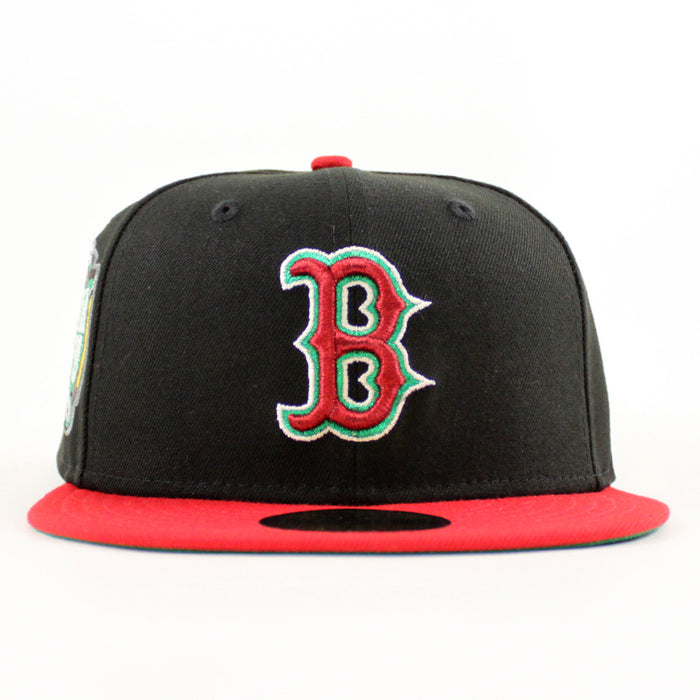 Portugal Boston Red Sox 1999 All Star Game New Era 59Fifty Fitted Hat (Black Scarlet Red Green Under Brim)